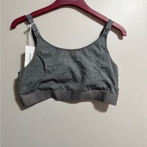 NWT Momcozy Postpartum Pump Bra Gray Size Large
